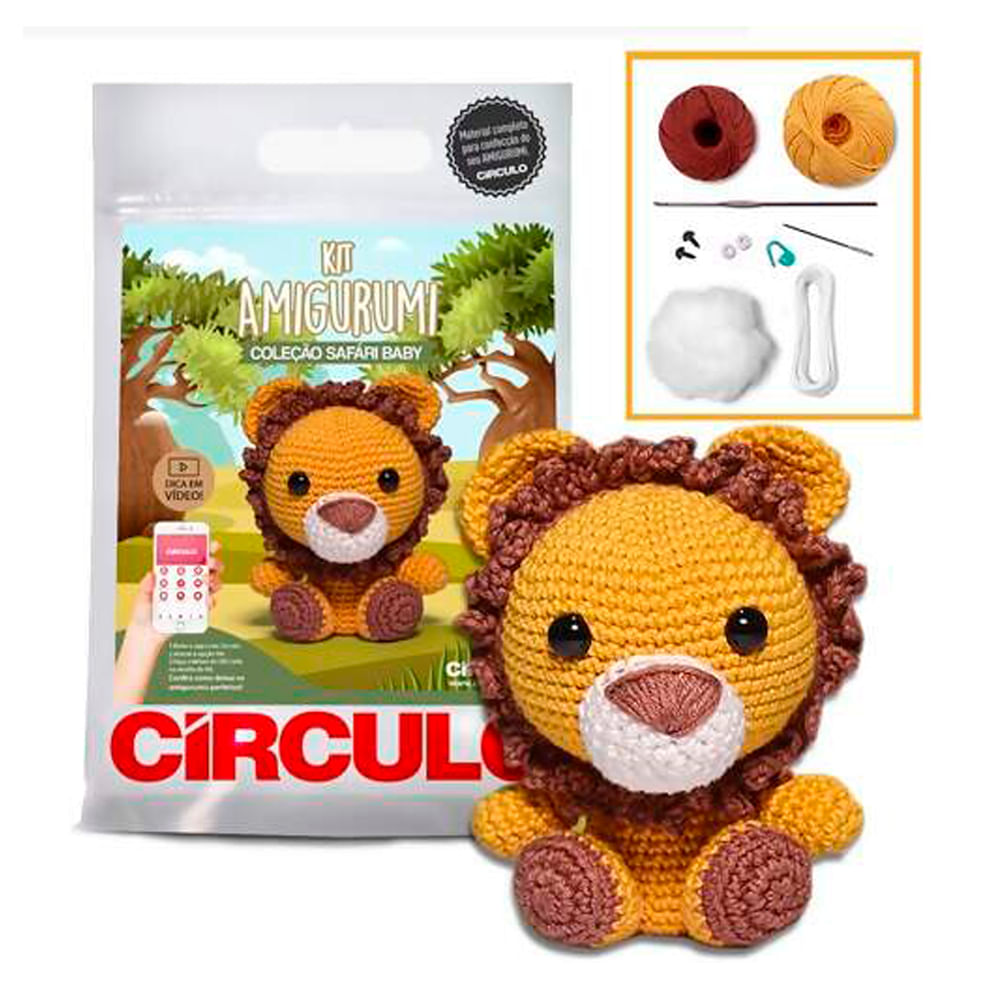 Kit Amigurumi Safari Baby | Maluli Armarinhos - maluli